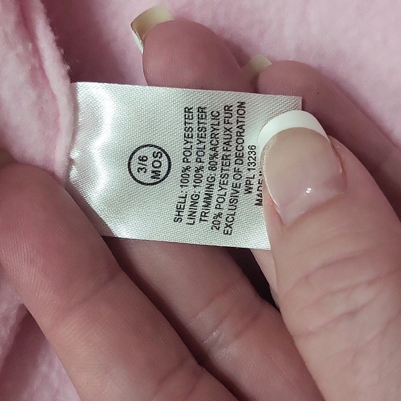 BE'BE L'AMOUR Baby fleece winter overcoat with hood size 3-6 months - Picture 7 of 7